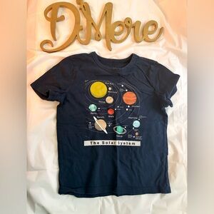 Kids Solar System Navy T-Shirt